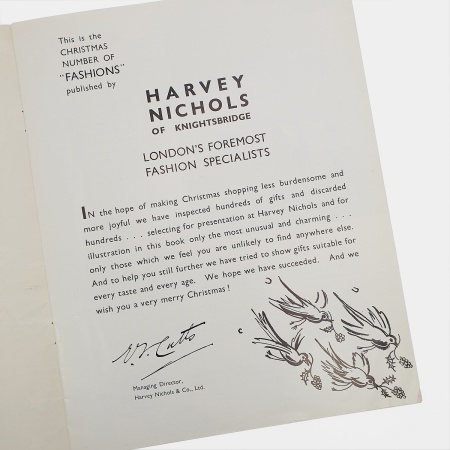 Fashions. Christmas Number, 1934 [Harvey Nichols Trade Catalogue]